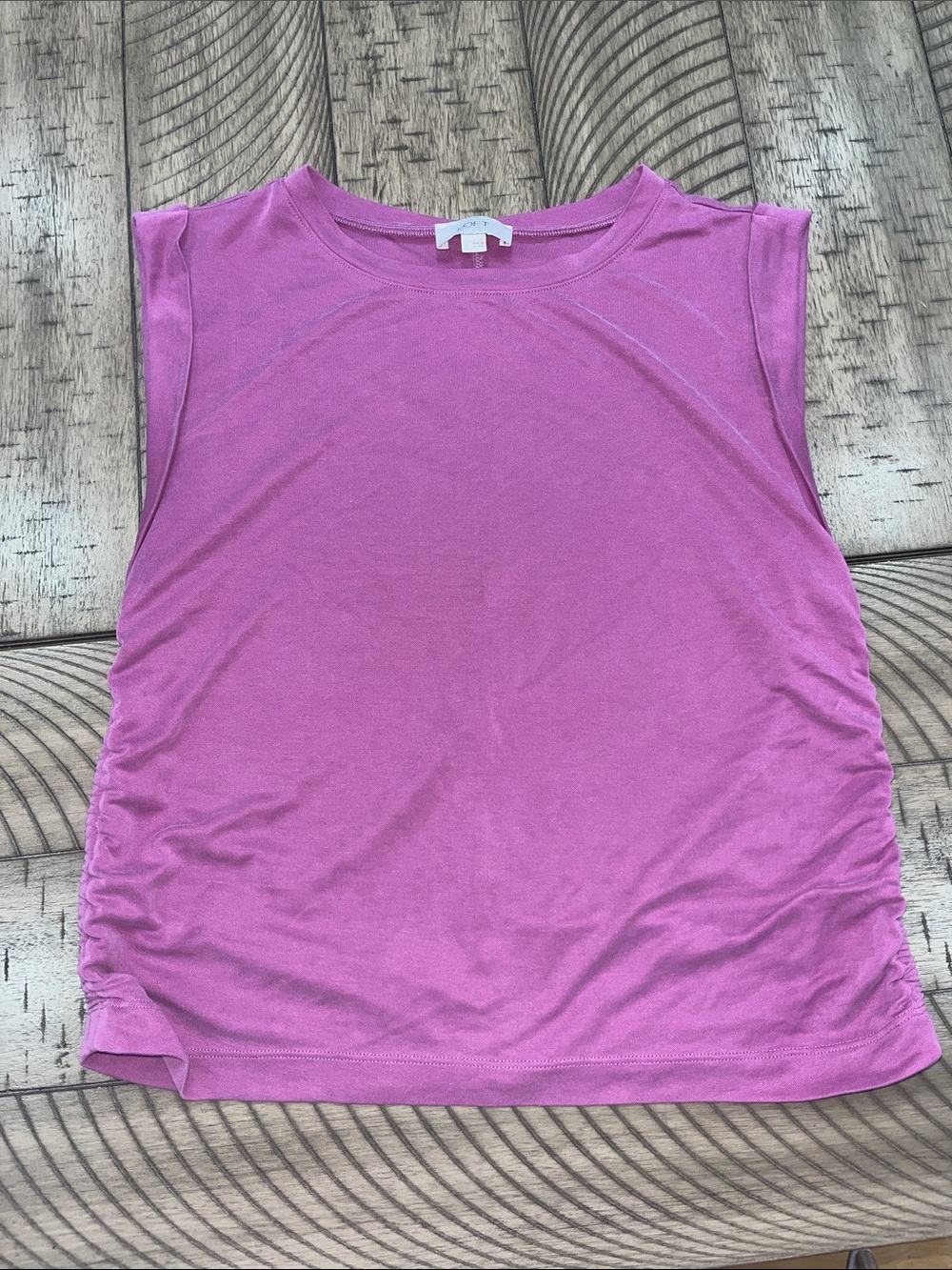 Loft Women's Large Sleeveless Tank Top in Mauve Purple